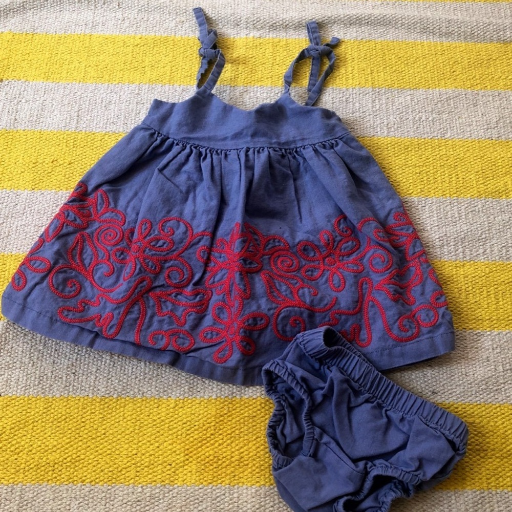 Tea Collection Dress & Bloomers Set 6-12M
